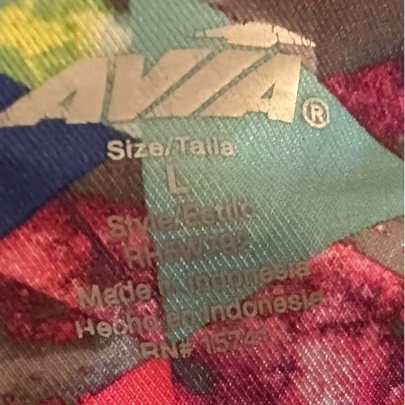 Avia Pink and Green Leggings size Large - Picture 4 of 5